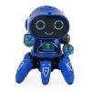 Hot Selling Dancing Electric Cartoon Six-claw Fish Steel Robot Light Music Children's Toys