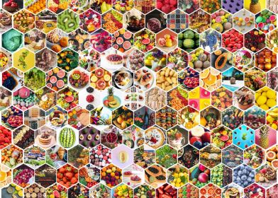 Seamless Fruits Jigsaw Puzzles 1000 Piece