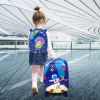 2 PCS Kids Luggage Set, Travel Suitcase for Boys Girls--Astronaut Pattern