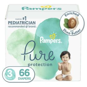 Pampers Pure Protection Natural Diapers Size 3, 66 Count