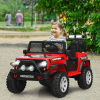 Kids Ride On Truck Car, 12V Electric Vehicles with Parents Remote Control, MP3, LED Lights, Radio and Safety Belt