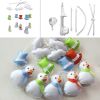 Colorful Snowman Baby Crib Mobile Infant Room Nursery Decor Hanging Musical Mobile Crib Toy