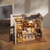 Robotime Rolife Becka's Baking House DIY Miniature House for Kids Children 3D Wooden Assembly Toys Easy Connection Home Decorate