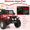 Kids Ride On Truck Car, 12V Electric Vehicles with Parents Remote Control, MP3, LED Lights, Radio and Safety Belt