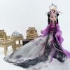 China Ancient Ball-Jointed Doll Purple Splash-ink Chinese Ancient Costume Chinese Style 12-Joints Doll for Kids