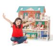 Modern Wooden Dollhouse for Kids; Birthday Presents for Toddler 3+