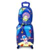 2 PCS Kids Luggage Set, Travel Suitcase for Boys Girls--Astronaut Pattern