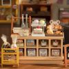 Robotime Rolife Becka's Baking House DIY Miniature House for Kids Children 3D Wooden Assembly Toys Easy Connection Home Decorate