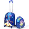 2 PCS Kids Luggage Set, Travel Suitcase for Boys Girls--Astronaut Pattern