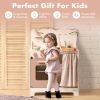 Robud Kids Play Kitchen Set,Rustic Wooden Pretend Play Kitchen for Toddlers 3+