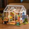 Rolife Mengyu Flower Minature House DIY Building Toys with LED Light for Gifts