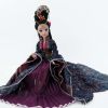 China Ancient Ball-Jointed Doll with Black and Purple Chinese Ancient Costume