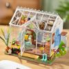 Rolife Mengyu Flower Minature House DIY Building Toys with LED Light for Gifts