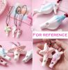 3 Packs Whistles Necklace Conch Shape Ceramic Pendant Lovely Kids Toy; Random color