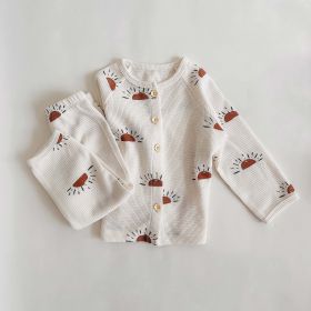 Children's Printed Home Pajama Set (Option: Little Sun-90cm)