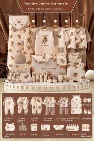 Newborn Gift Box Newborn Baby Meeting Etiquette Clothes Suit (Option: Warm 26 Pieces-66cm)