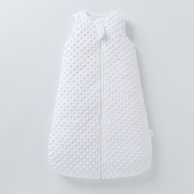 Babies' Autumn And Winter Sleeping Vest Sleeping Bag (Option: White-One Size)