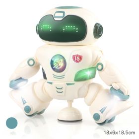 Electric Dancing Robot Multifunctional Smart Toys With Lights And Music (Option: 15green)