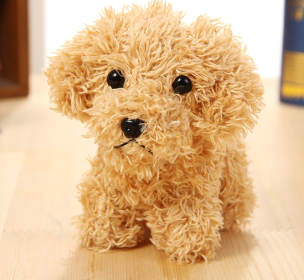 Pet doll teddy dog toy (Color: Yellow)