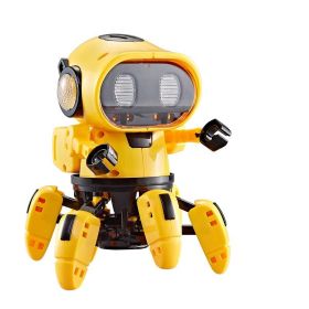 Dancing Electric Walking Robot Vibrato Explosion (Color: Yellow)