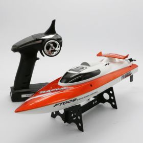 Remote Control Toy Boat Remote Control Boat Model Water Remote Control Speed Boat (Color: Orange)