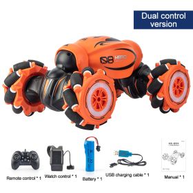 Gesture Sensing Deformation Remote Control Car (Option: Orange-E)