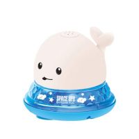 Electric small whale induction water spray lamp (Option: White-B-3Pcs)