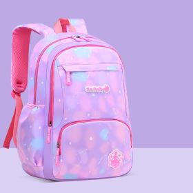 The New Korean Style Schoolbag For Primary School Students Is sSweet And Cute (Option: Purple-L)