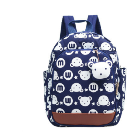 Kindergarten Anti-Lost Schoolbag (Color: Navy Blue)