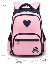 Seven Star Fox Primary School Boys and Girls Children's School Bags Grade Sixteen School Bag Backpack Custom Printed Logo (Option: Pink-large)