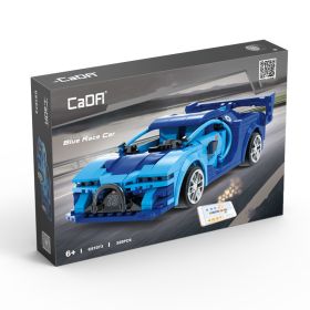 Blue Phantom App Programming Remote Control Sports Car Boy Fights Inserting Building Block Toys (Color: Blue)