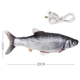 Simulation Fish Toy, Electric Cat Toy, Usb Charging, Beating Fish Plush Toy (Option: Crucian carp)