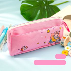 Multi-Purpose Large-Capacity Canvas Pencil Case Cute (Option: I)