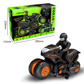 Children Electric Remote Control Motorcycle (Option: Orange-A)