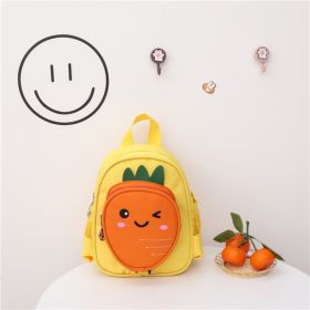 New Korean Children's Backpack Cartoon Dinosaur Boys And Girls Small School Bag Kindergarten Anti-Lost Backpack (Color: Yellow)