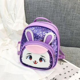 Cute Princess Girl Small Class Girl Backpack (Color: Purple)