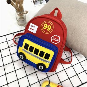 Heopono Durable Nice Little Children School Book Bag Small Boys Girls Cartoon Cute Mini Funny Back to School Backpack for Kids (Color: Red)