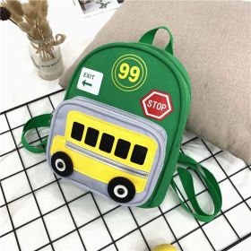 Heopono Durable Nice Little Children School Book Bag Small Boys Girls Cartoon Cute Mini Funny Back to School Backpack for Kids (Color: Green)