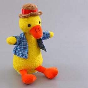 Repeating duck electric plush toy (Option: Yellow-1A)