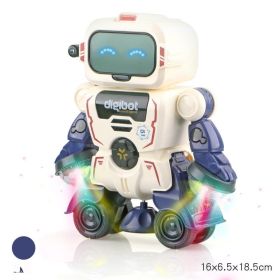 Electric Dancing Robot Multifunctional Smart Toys With Lights And Music (Option: 1Blue)