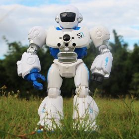 Remote control intelligent robot Mocha combat police S1 gesture sensing (Option: Blue-USB)