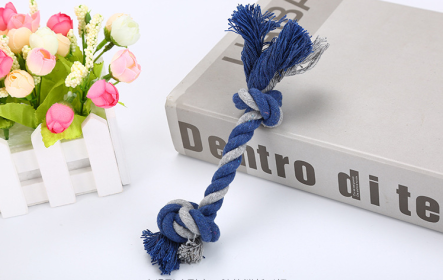 Rope Pet Toy (Option: Dark Blue-S)