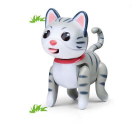 Sucking cat pet wolf electric small pet children toy (Option: Grey cat)