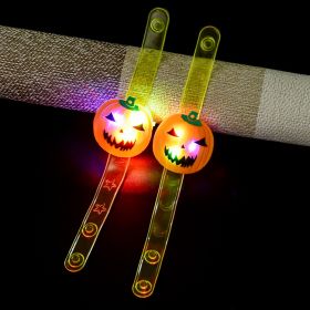 Halloween props gift glowing ring pumpkin lantern (Option: 10 pumpkin watches)