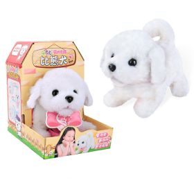 Electric pet plush dog toy (Option: Bichon)