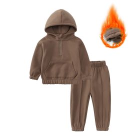 Children's Fall Winter Fashionable Sweater Leisure Sports Two-piece Set (Option: Picture 1-90cm)