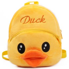 Baby Backpack Plush Toy Cartoon Bag (Option: Yellow duck)