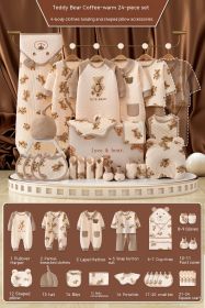 Newborn Gift Box Newborn Baby Meeting Etiquette Clothes Suit (Option: Warm 24 Pieces-59cm)