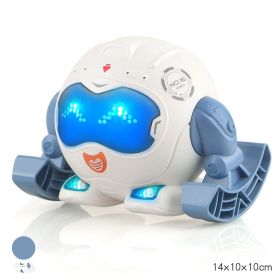 Electric Dancing Robot Multifunctional Smart Toys With Lights And Music (Option: 16Blue)