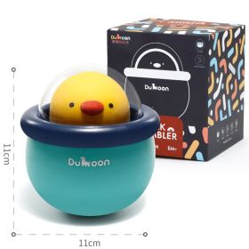 Little Cute Chicken Tumbler Music Bells Infants Educational Early Education Baby Rattle Toys (Option: Sky blue tumbler)